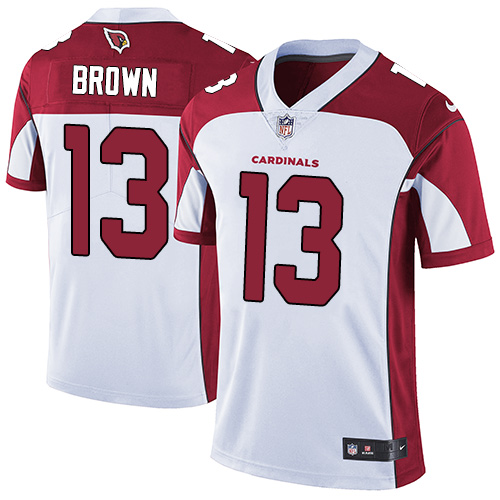 Nike Cardinals #13 Jaron Brown White Men's Stitched NFL Vapor Untouchable Limited Jersey